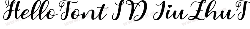 HelloFont ID JiuZhuT字体转换